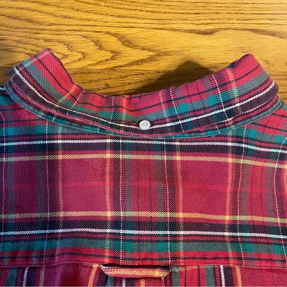 FLAWED Ralph Lauren Men’s Long Sleeve Workshirt Red Plaid Button Up Size 2XL - Picture 4 of 9